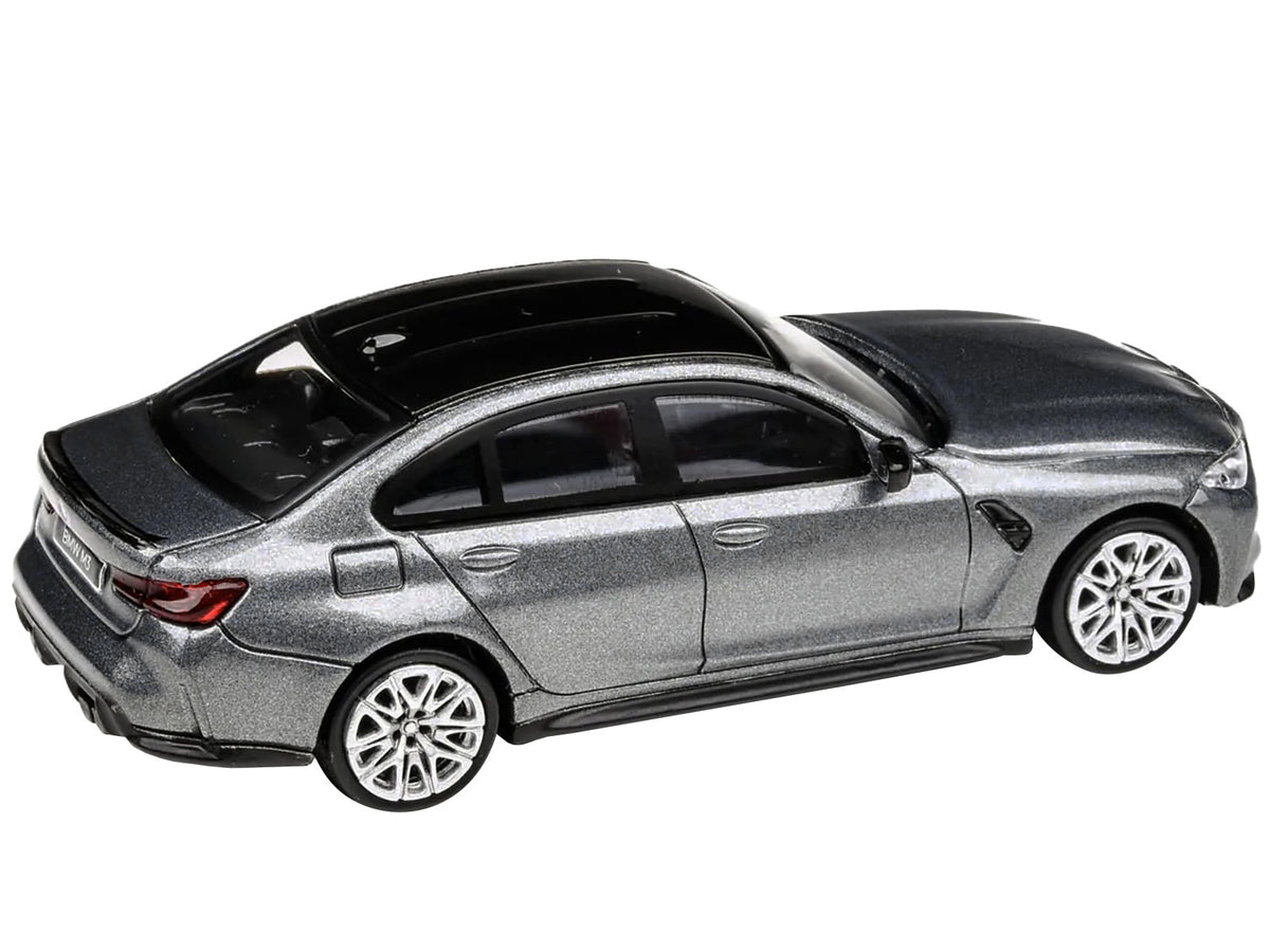 2020 BMW M3 G80 Skyscraper Gray Metallic with Black Top 1/64 Diecast ...