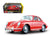 1961 Porsche 356 B Coupe Red 1/24 Diecast Model Car