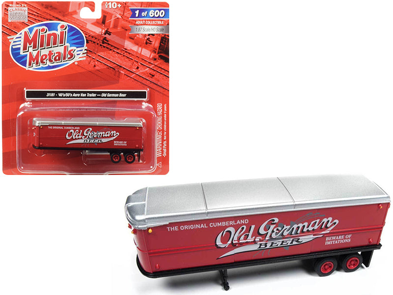 1940’s-1950’s Aerovan Trailer Old German Beer 1/87 (HO) Scale Model by ...