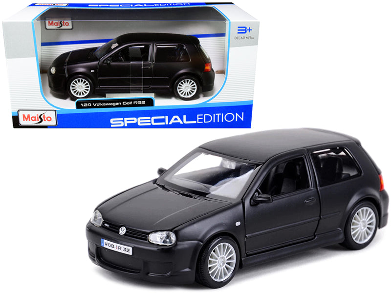 Volkswagen Golf R32 Matt Black Special Edition Series 1/24 Diecast ...