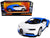 Bugatti Chiron White and Blue Exotics Series 1/24 Diecast