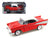 1957 Chevrolet Bel Air Red with White Top 1/24 Diecast Model