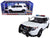 1/18 White Ford Police Interceptor Diecast with Lights bar &