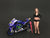 Umbrella Girl Figurine II for 1/18 Scale Models by American
