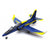 FMS Roc Hobby Super Viper 70mm Blue RC Plane (Plug-n-Play) -