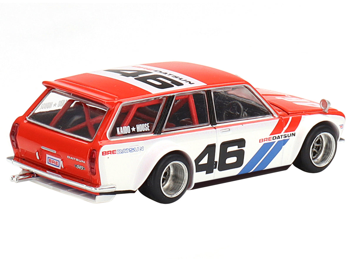 Datsun 510 Wagon RHD (Right Hand Drive) #46 BRE V1 Red and White with ...