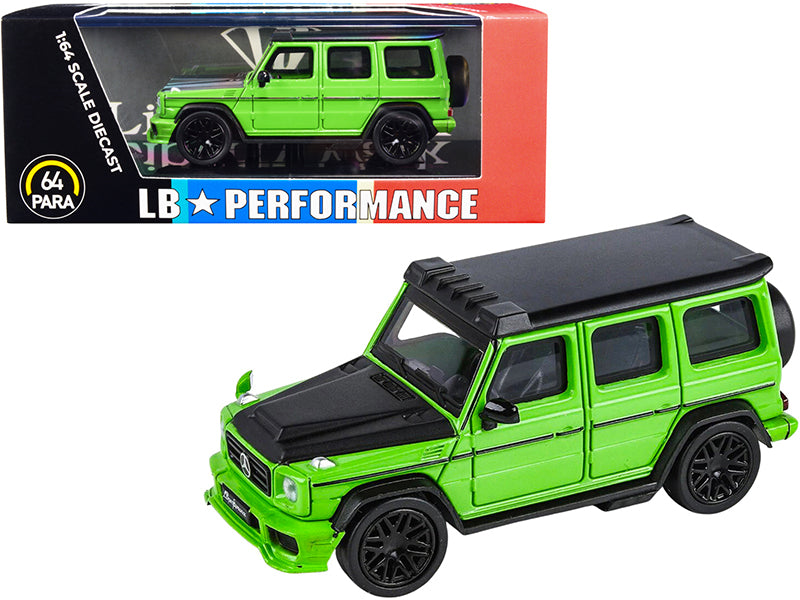 Mercedes-AMG G 63 LBWK Alien Green and Matt Black LB Performance 1/64 ...