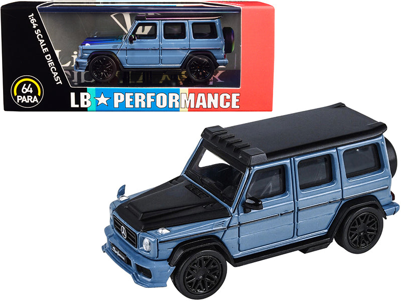 Mercedes-AMG G 63 LBWK China Blue and Matt Black LB Performance 1/64 ...