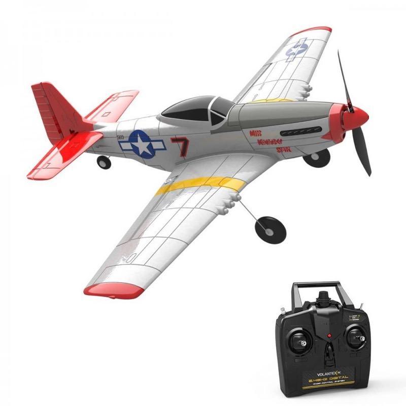 Volantex RC 761-5 P-51D Mustang 500mm 6-Axis Gyro RC Plane (Ready-to ...